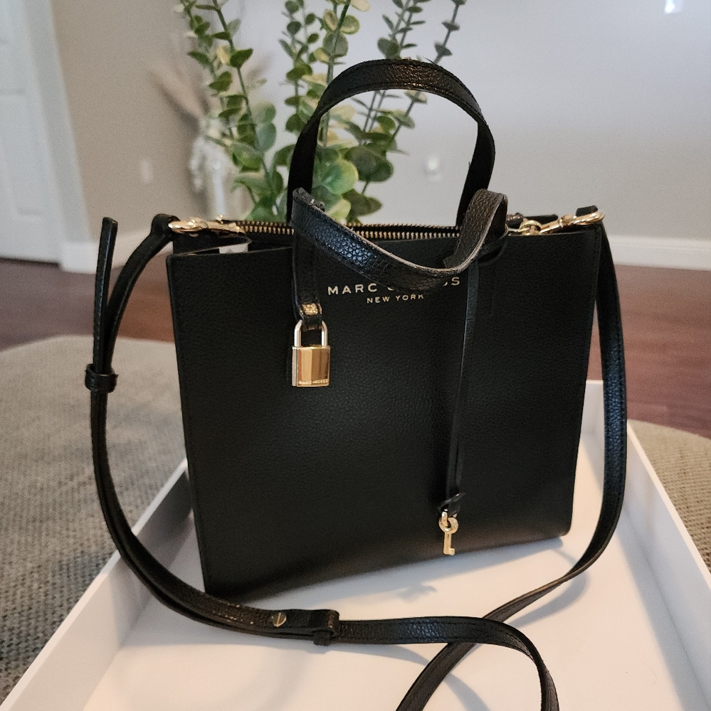 MARC JACOBS Mini Grind Coated Leather Tote